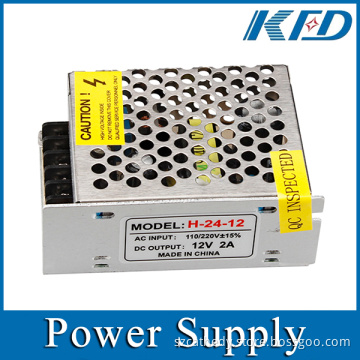 12V Power Supply LED 12V 2A Power Adapter Aluminum Case